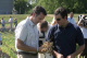 Governor Pawlenty and Chad Anvinson examine crop damage to the drought that is hitting the Midwest. ...