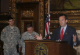 Governor Pawlenty and Minnesota National Guard Adjutant General Larry Shellito announce that the the...