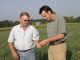 Governor Pawlenty views drought damage at Hourscht Farm -- July 31, 2007...