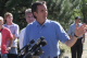 Governor Pawlenty and Minneapolis Mayor RT Rybak brief reporters about recovery efforts at the site ...