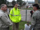 Governor Pawlenty, Congressman Tim Walz and Lt. Col. Eric Waage of the Minnesota National Guard disc...