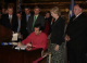 Governor Pawlenty signs a $157.3 million of flood relief package into law following a short special ...