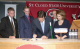 Governor Pawlenty participates in a ceremonial signing of the 2008 Capital Investment Bill to celebr...