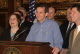 Governor Pawlenty and legislative leaders hold a press conference to announce the agreement on a pla...