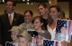 Governor Pawlenty and First Lady Mary Pawlenty meet with families at the departure ceremony for the ...