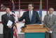 Governor Pawlenty and MnSCU Board Chair David Olson, joined by Rochester Community and Technical Col...