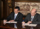 Governor Pawlenty and Wisconsin Governor Jim Doyle hold a press conference announcing a nation-leadi...