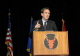 Governor Pawlenty speaks at an historic departure ceremony for more than 1,000 Soldiers of the 34th ...