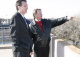 Governor Pawlenty and Moorhead Mayor Mark Voxland view flood damage along the Red River Valley.  Tod...