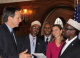 Governor Pawlenty and First Lady Mary Pawlenty visit with Somali President Sheik Sharif Sheik Ahmed ...