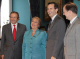 Governor Pawlenty meets with the President of Chile, Michelle Bachelet.  From left to right:  Chilea...