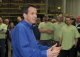 Governor Pawlenty visits with employees at Lindsay Window and Door, a Minnesota-based company that m...