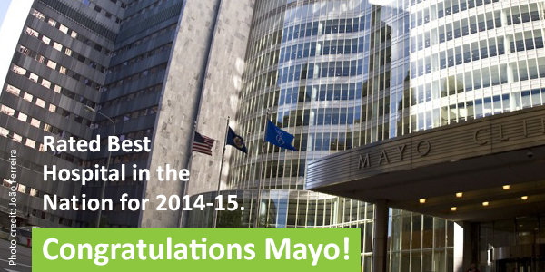 Congratulations Mayo! Rated best hospital in the nation for 2014-2015. Photo Credit: Joao Ferreira